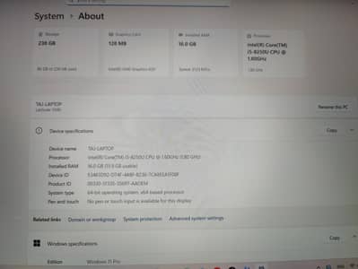 Dell LATITUDE 5590 WITH GRAPHIC CARD 128MB