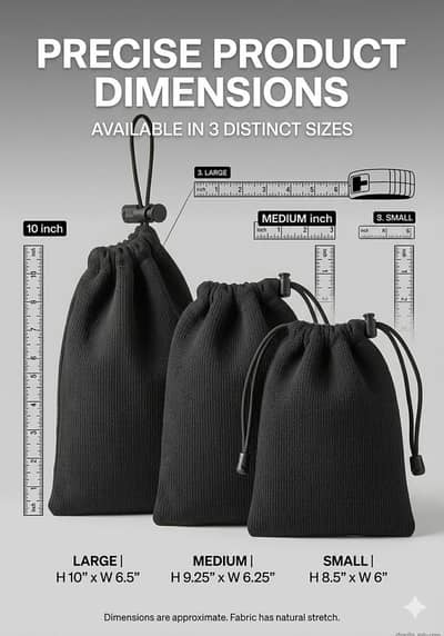 Ribbed knit pouches ( jersey ki thailian)uses for multi purpose