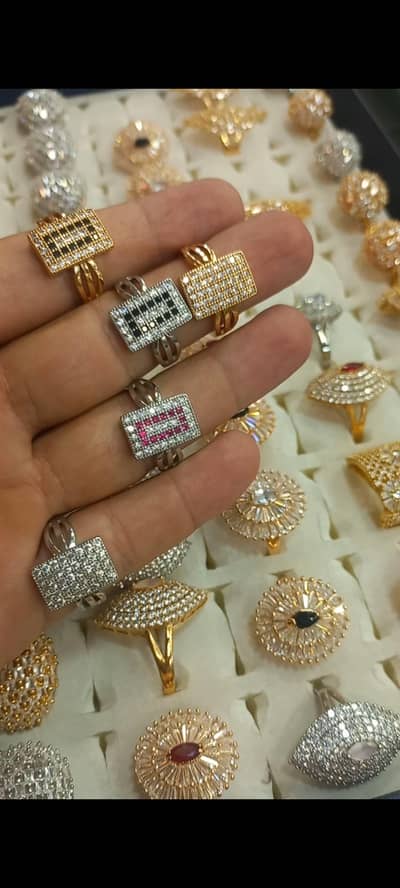 traditional Zircon Rings Collection   