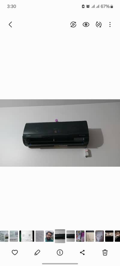 Haier inverter 1 ton black colour