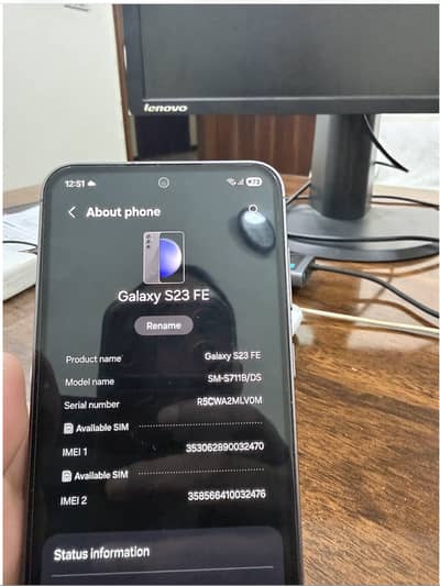 Samsung Galaxy S23 FE PTA Approved for sale