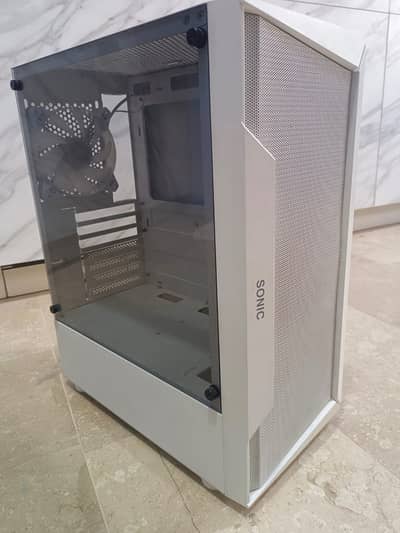 Beautiful RGB Sonic R28 Gaming Casing (Tempered glass case)