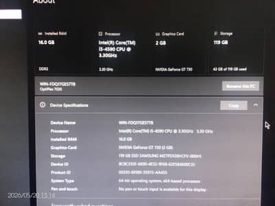 OptiPlex 7020 Setup | i5-4590 | 16GB | GT 730 2GB | 750GB