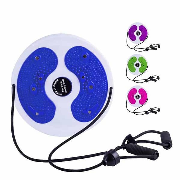 High-Quality Twist Exercise Board with Adjustable Resistance Bands and Magnet Therapy for Fitness and Core Strength