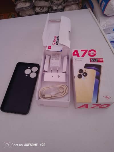 itel A70 complete box