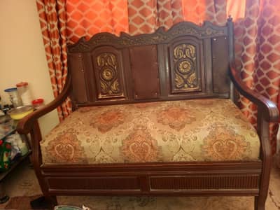 woode 6 seater sofa  set