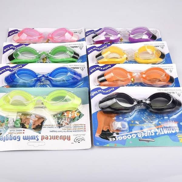 Adjustable Waterproof Anti Fog Swimming Goggles with Earplugs Warm Swimming Glasses for Adults and Kids with Nose Clips & Ear Clips