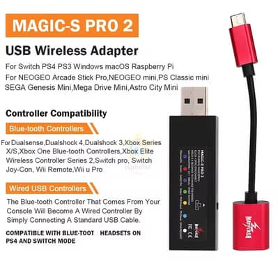 Mayflash Magic NS 2 Wireless Bluetooth USB Adapter