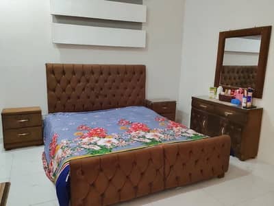 Complete Bed Set, Side Table and Dressing Table