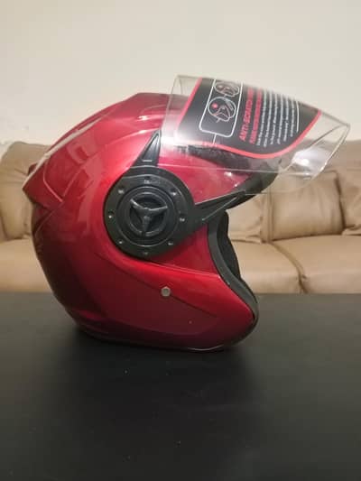 ST high quality helmets red colour
