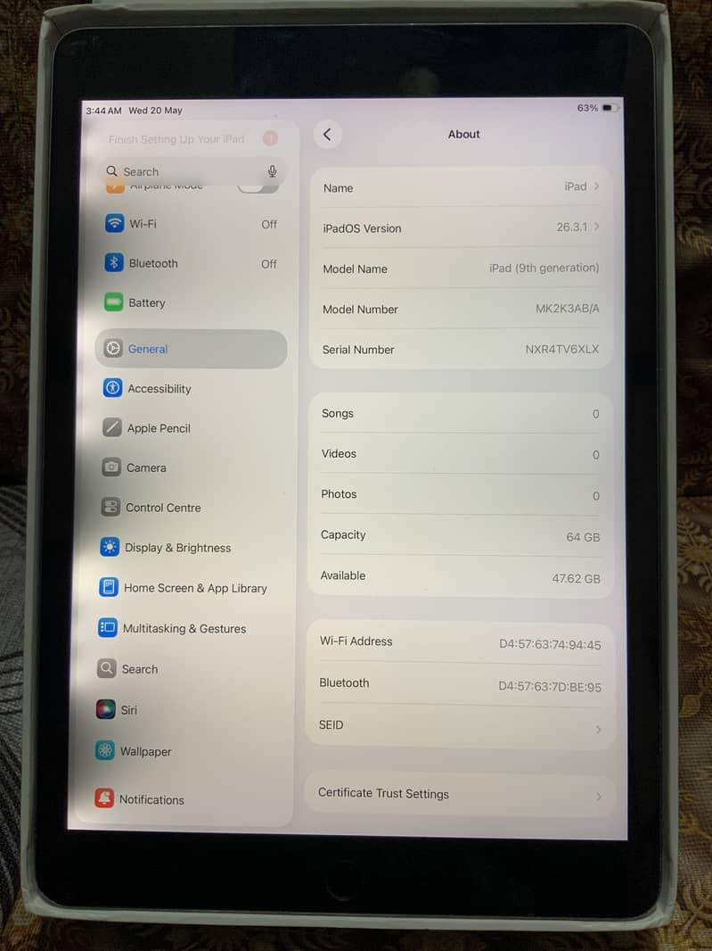 iPad 9 Generation with box 2