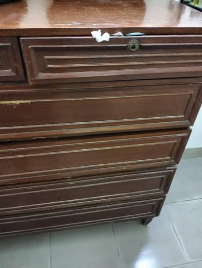 wooden drawers