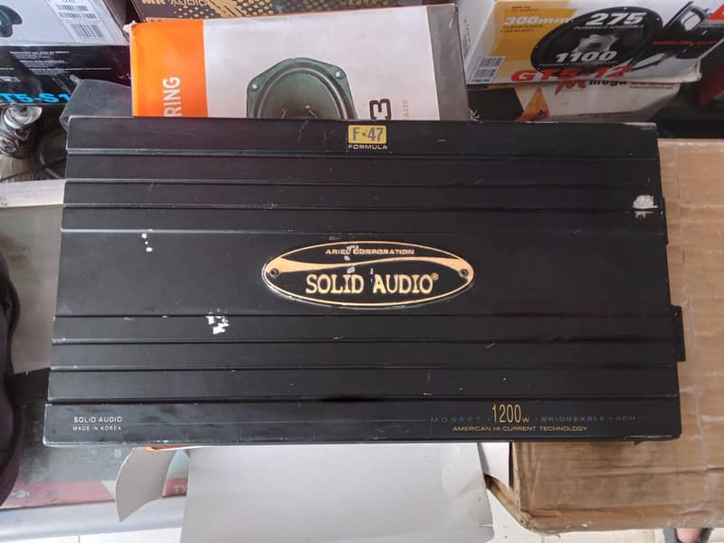 solid audio amplifier woofer supported. 1