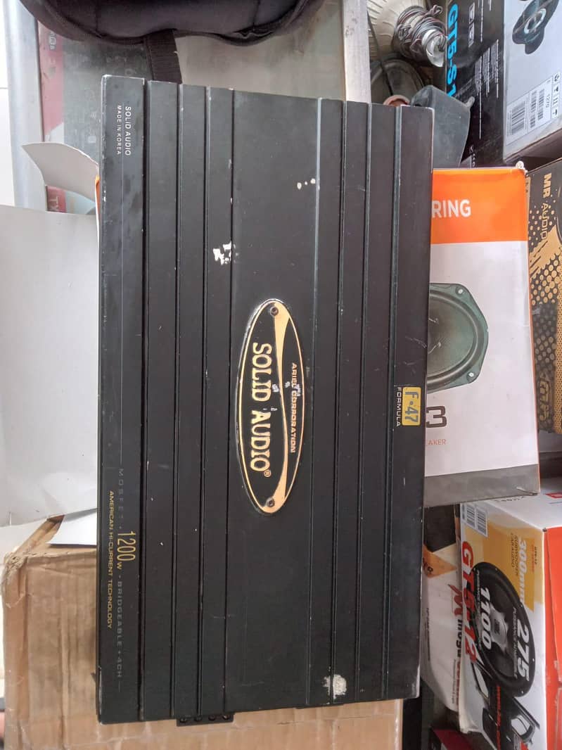 solid audio amplifier woofer supported. 2