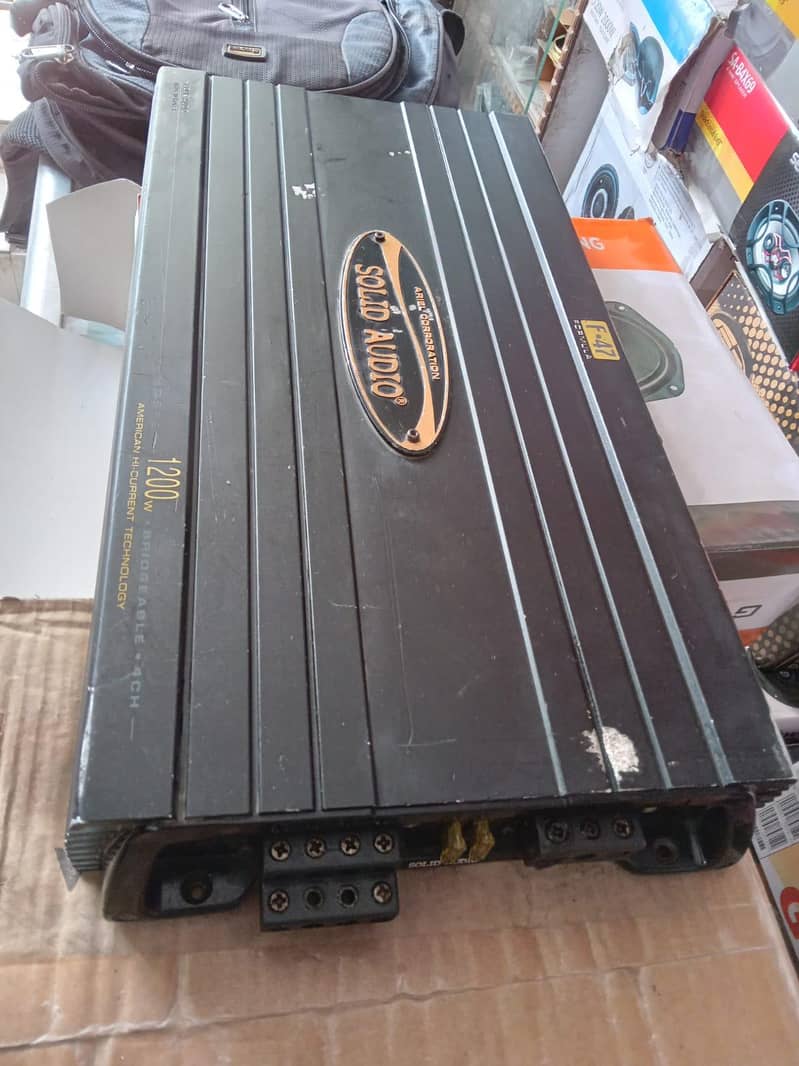 solid audio amplifier woofer supported. 3