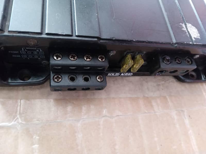 solid audio amplifier woofer supported. 4