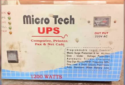 UPS 1200 watt  24 vold dual battrry