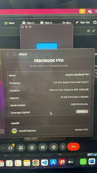 MacBook pro 2019