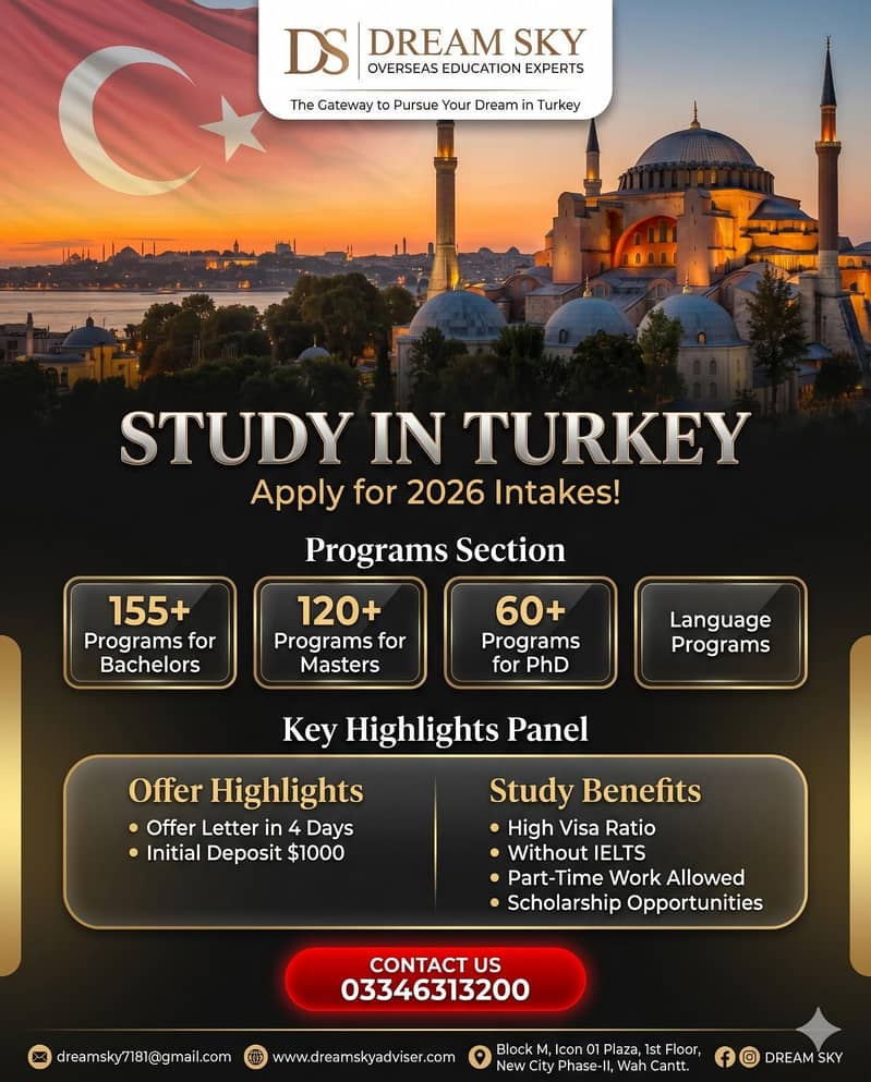 Study in Turkey , Study Abroad , Study +work 1