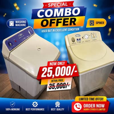 Washing Machine and Spjner Combo Offer