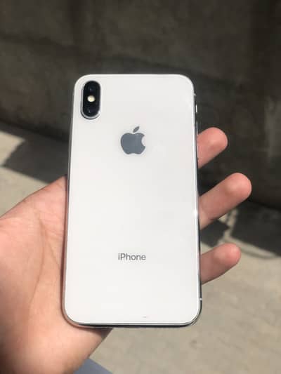 Iphone x official PTA approved 256 gb white colour