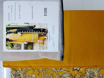  Premium 3PC Unstitched Lawn Suit Available 
