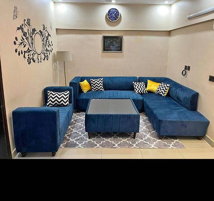 L shape sofa set 0