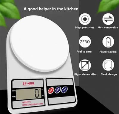 SF-400 Electronic Kitchen Scale - Digital Weight Scale 10kg