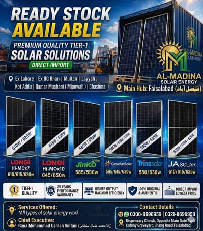 Solar Panels | Jinko | JA solar panels | Longi | trina | Canadian