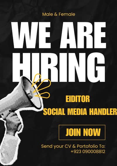 Hiring Male & Female girl