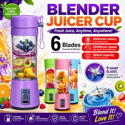 USB Rechargeable Portable Blender Juicer Cup