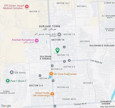 400 Yards Lease Plot, 300 Feet Road Facing, Sector 7-B, Surjani Town, Karachi