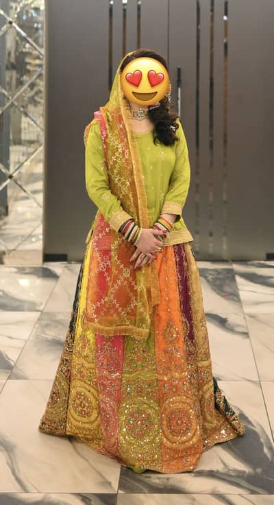 Mendhi Bridal Dress | Wedding Dress | Mendhi Lehnga| Mendhi Dress