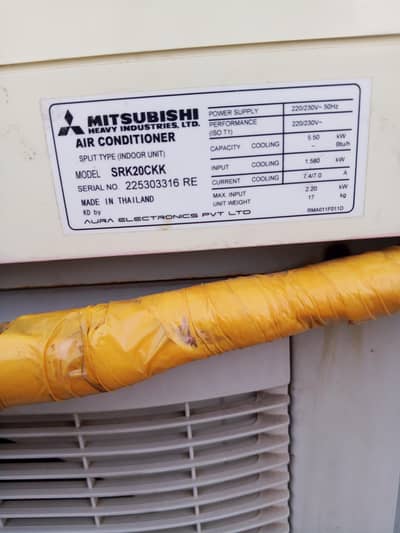 Mitsubishi saplit ac 1.5 ton