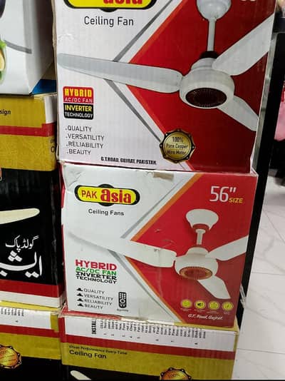 Pak Asia AC DC Ceiling fan with 2 years motor warranty