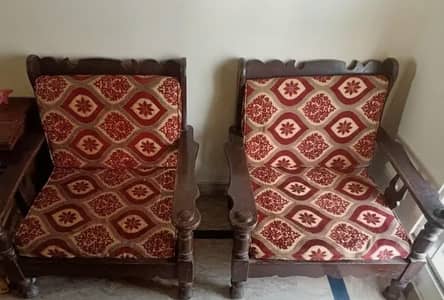 5-Seater Sofa Set (3+1+1) for Sale - Solid Condition