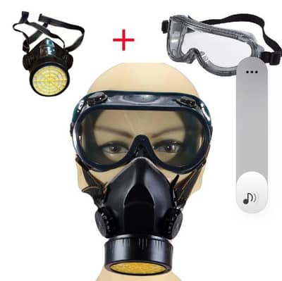 NP 306 Gas Mask with Safety Goggles