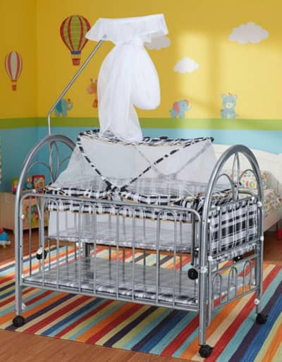 Baby full metal Cot & Cradle
