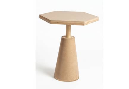 Pentagon Wooden Coffee Table – One Table - Rangrez Furniture
