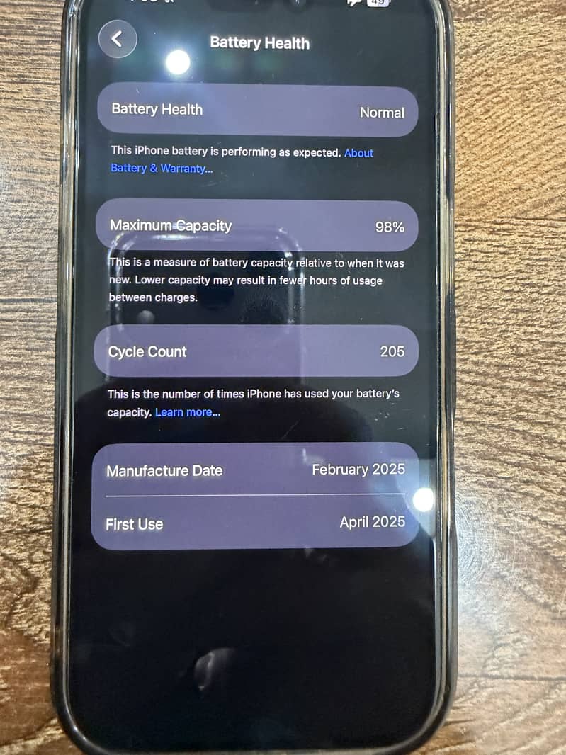 iPhone 16 Pro 256GB – PTA Approved – 98% Battery 2