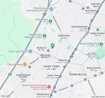 Residential Plot Of 788 Square Feet Available For sale In Sabzazar Scheme - Block P