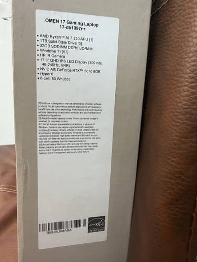 OMEN Gaming Laptop 17-db1097nr