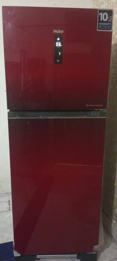 Hair Touch glass door Digital inverter refrigerator