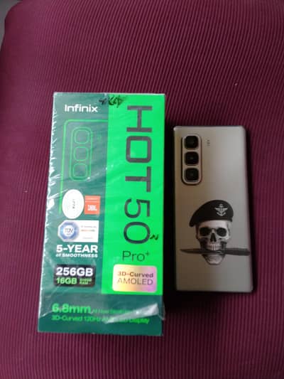 infinix hot 50 pro plus full box 10/10 256gb edge phone