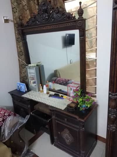 Chinoti wood work, dressing table used condition very good for family.