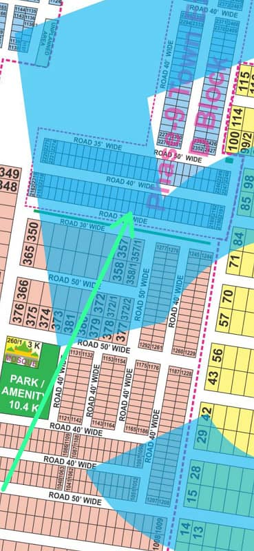 On 60 Feet Road Plot No-2177 Block D - 5 Marla Plot Facing Kanal On Top Location of Phase 9 Town DHA Lahore For Urgent Sale