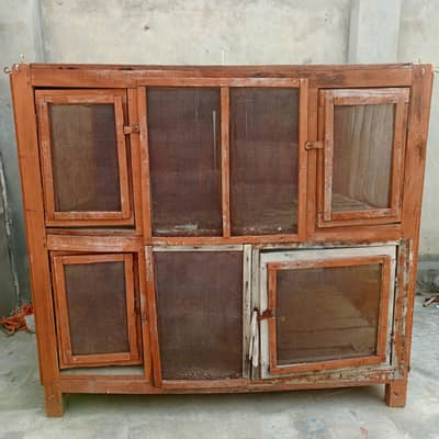 Wooden Cage 4x4 Four Door – Strong Wooden Pet/Bird Cage
