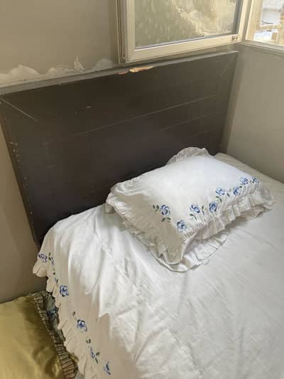 Modern Single Bed with Foam Mattress