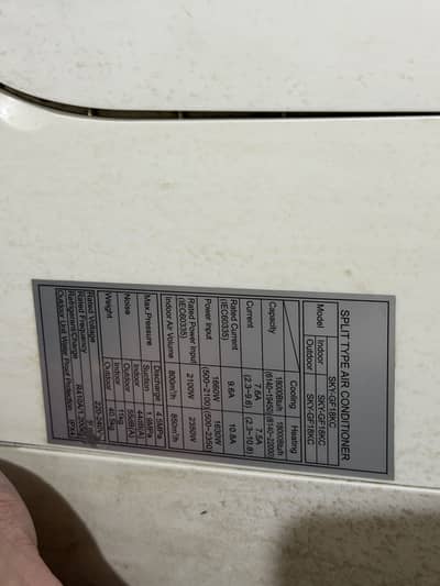 Mitsubishi mr slim inverter 1.5ton heat n cool.