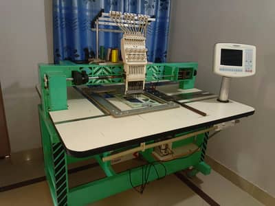 Embroidery machine single head 9 needles condition 9/10